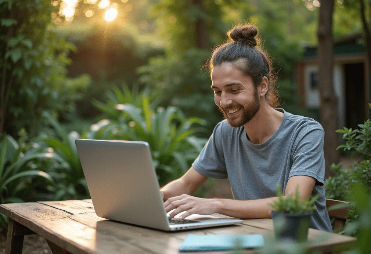 Comment travailler de la maison... à l'extérieur